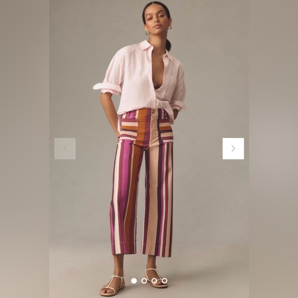Maeve Pants - Maeve• The Colette Cropped Wide-Leg Pants Size 25
